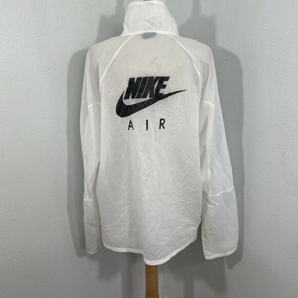 Nike Air Jacket Womens L White Water Repellent‎ Running - Picture 4 of 8